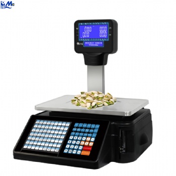 Barcode and Receipt Label Printing Digital Weighing Scale with Price Computing for Cash Register Shop a20