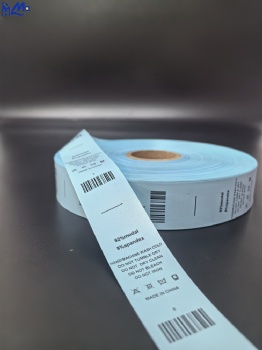 Factory Garment Colorfull Satin Roll Printing Care Ribbon Label for Clothing