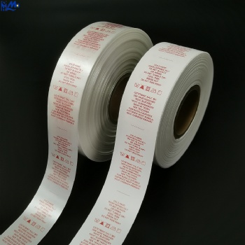 Taffeta Nylon Ribbon Printing Fabric Roll Polyester Satin Label