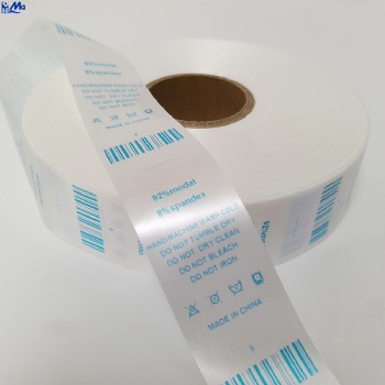 Printed Satin label ribbon for thermal transfer printer