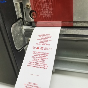 Printed Satin label ribbon for thermal transfer printer